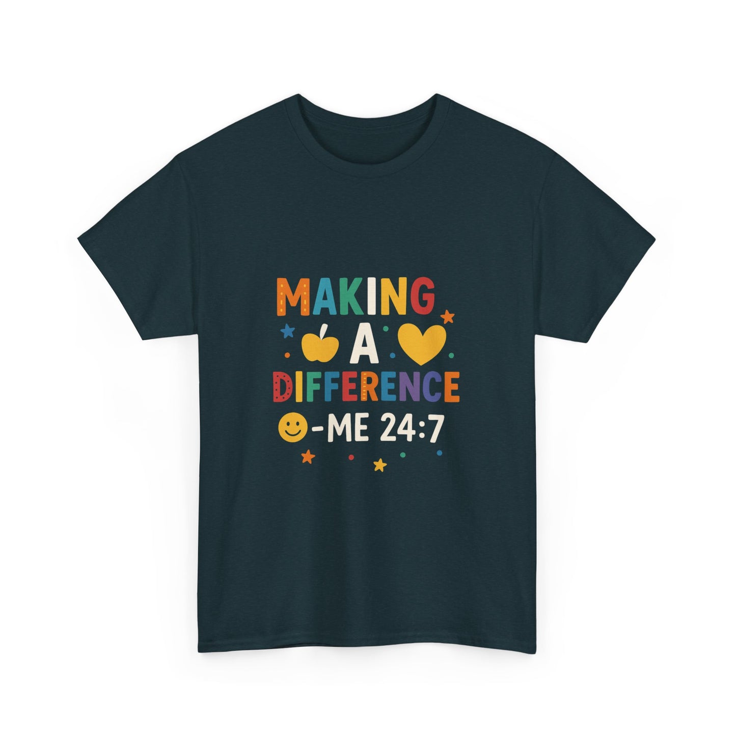 Making a Difference Tee | Inspirational Cotton T-Shirt, Gift for Teens, Unisex Graphic Tee, Christian Apparel, Meaningful Quote Shirt
