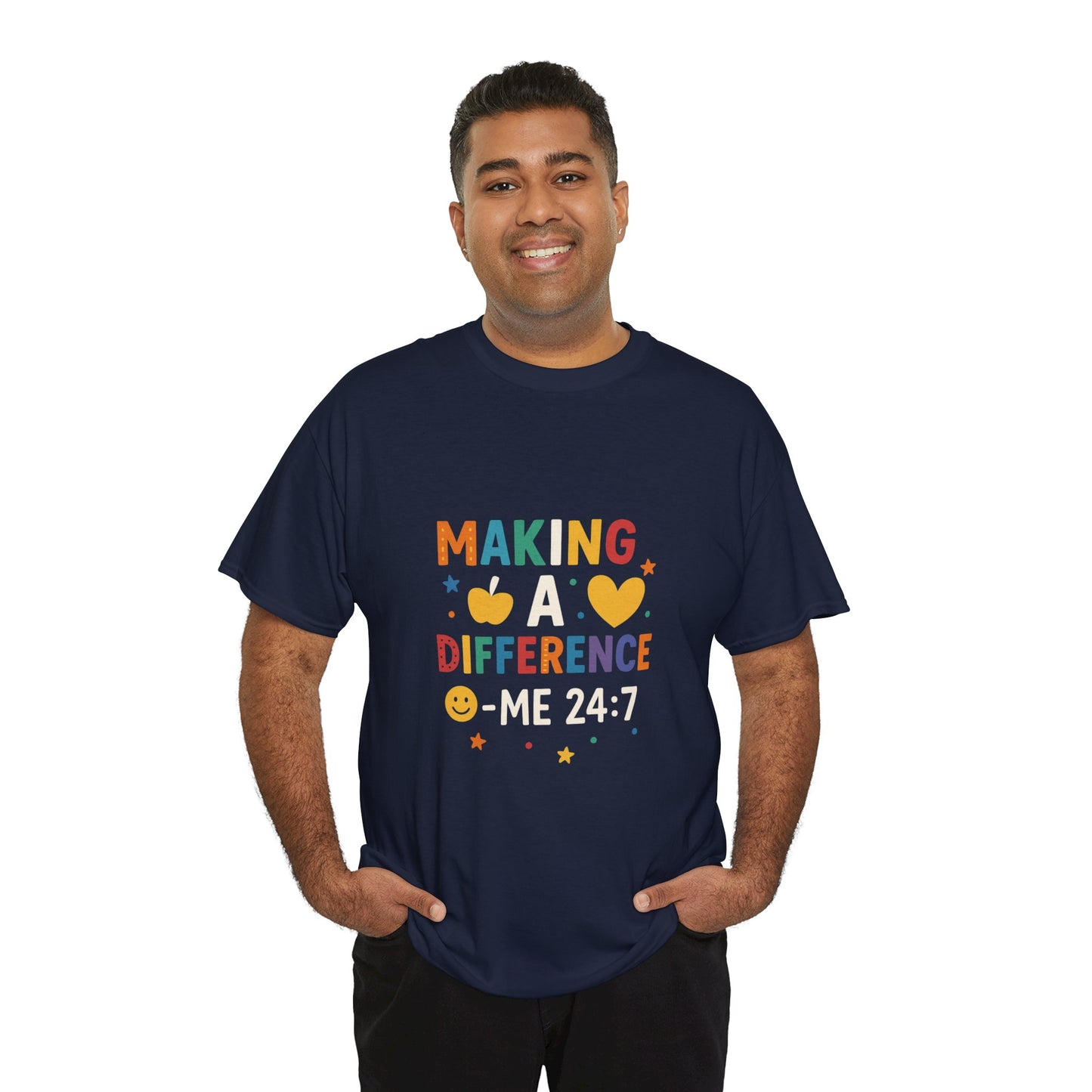 Making a Difference Tee | Inspirational Cotton T-Shirt, Gift for Teens, Unisex Graphic Tee, Christian Apparel, Meaningful Quote Shirt