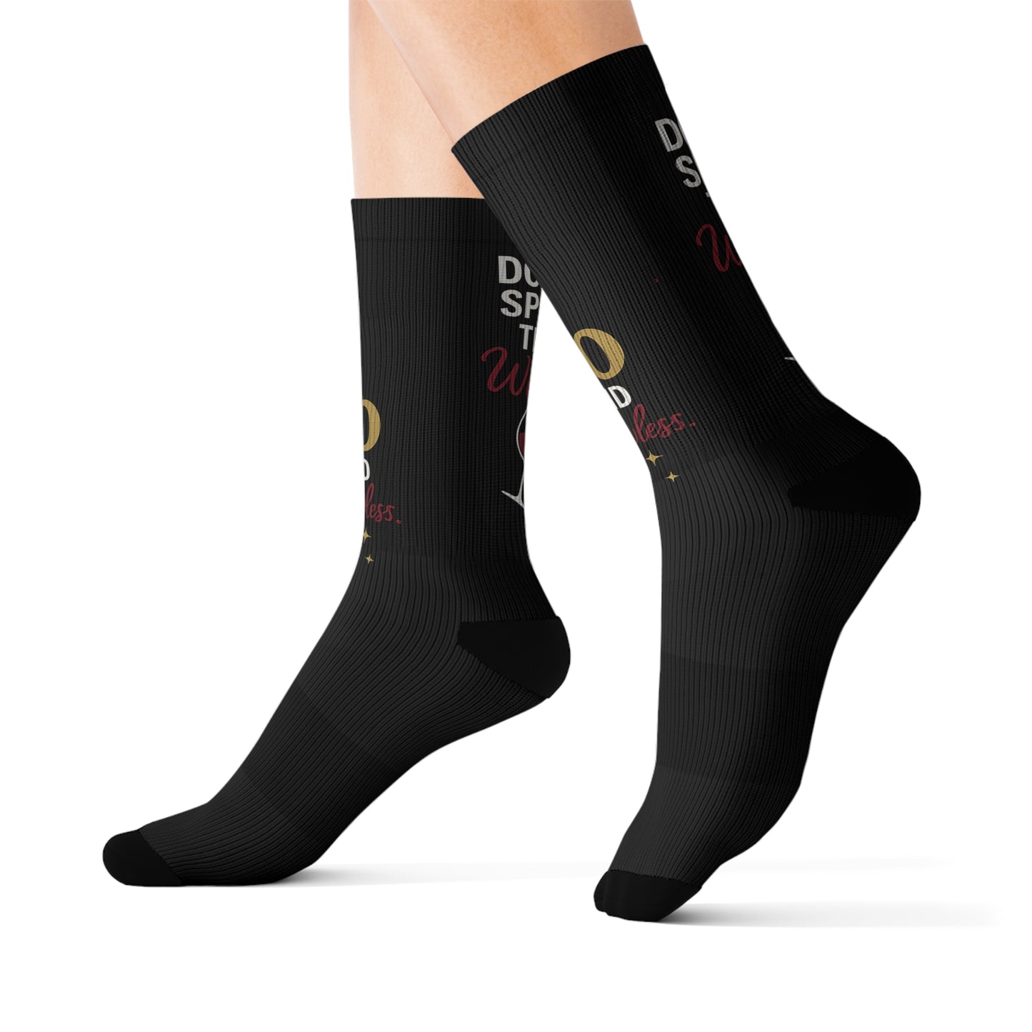 40 and Flawless Birthday Socks – Wine Lover Gift for Her