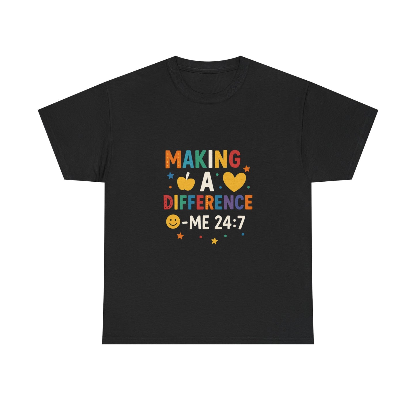 Making a Difference Tee | Inspirational Cotton T-Shirt, Gift for Teens, Unisex Graphic Tee, Christian Apparel, Meaningful Quote Shirt