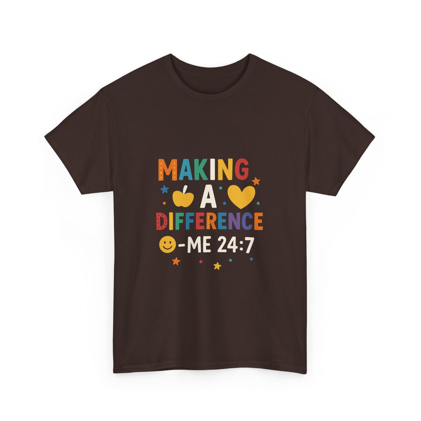 Making a Difference Tee | Inspirational Cotton T-Shirt, Gift for Teens, Unisex Graphic Tee, Christian Apparel, Meaningful Quote Shirt