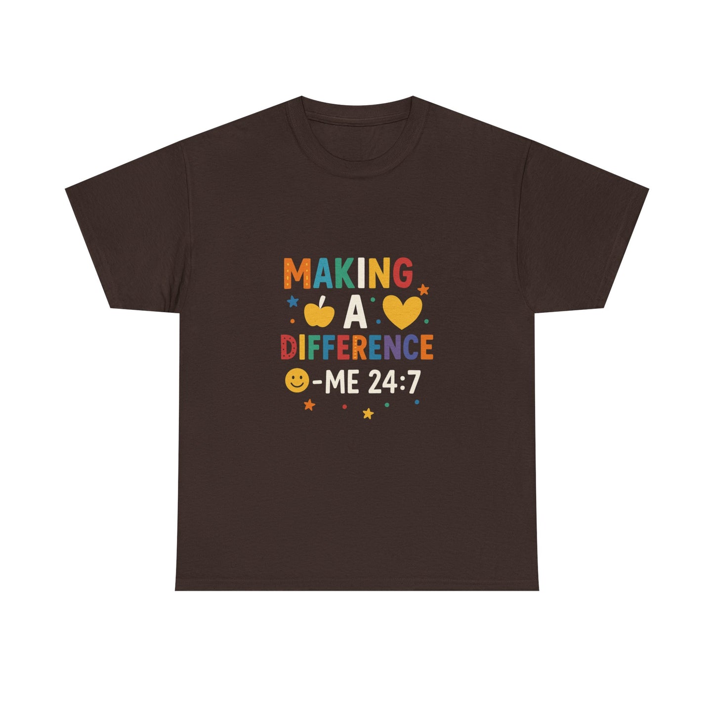 Making a Difference Tee | Inspirational Cotton T-Shirt, Gift for Teens, Unisex Graphic Tee, Christian Apparel, Meaningful Quote Shirt