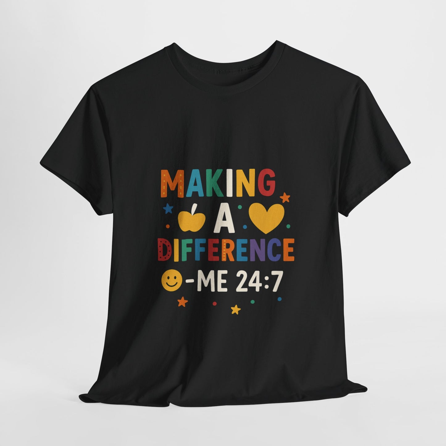 Making a Difference Tee | Inspirational Cotton T-Shirt, Gift for Teens, Unisex Graphic Tee, Christian Apparel, Meaningful Quote Shirt