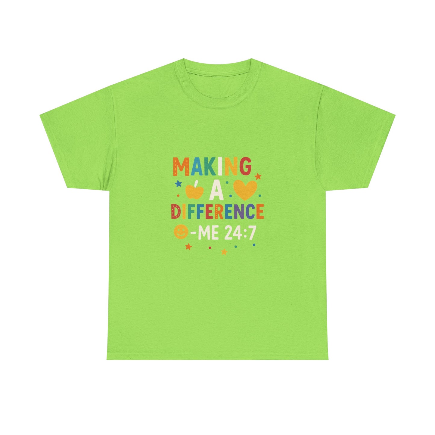 Making a Difference Tee | Inspirational Cotton T-Shirt, Gift for Teens, Unisex Graphic Tee, Christian Apparel, Meaningful Quote Shirt