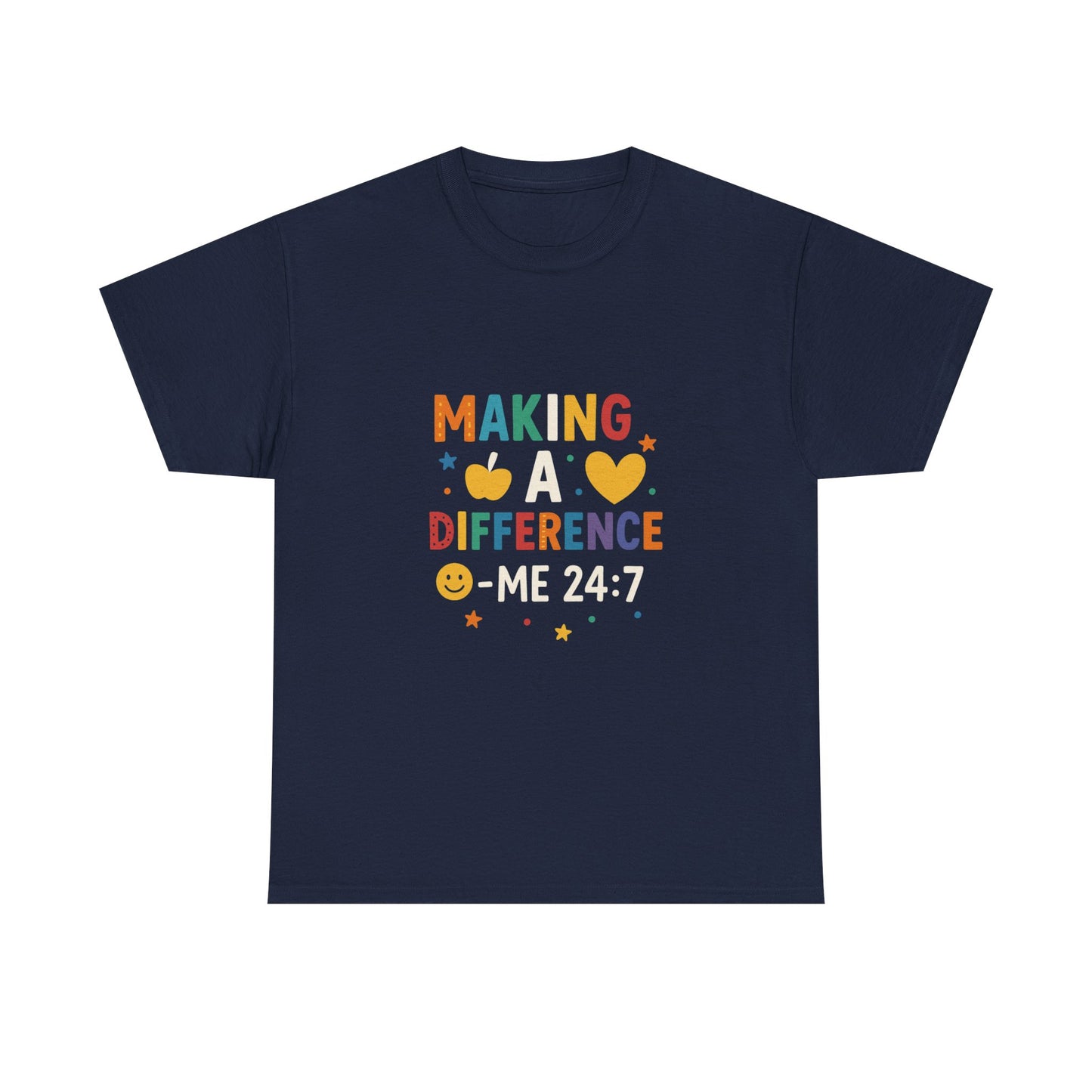Making a Difference Tee | Inspirational Cotton T-Shirt, Gift for Teens, Unisex Graphic Tee, Christian Apparel, Meaningful Quote Shirt