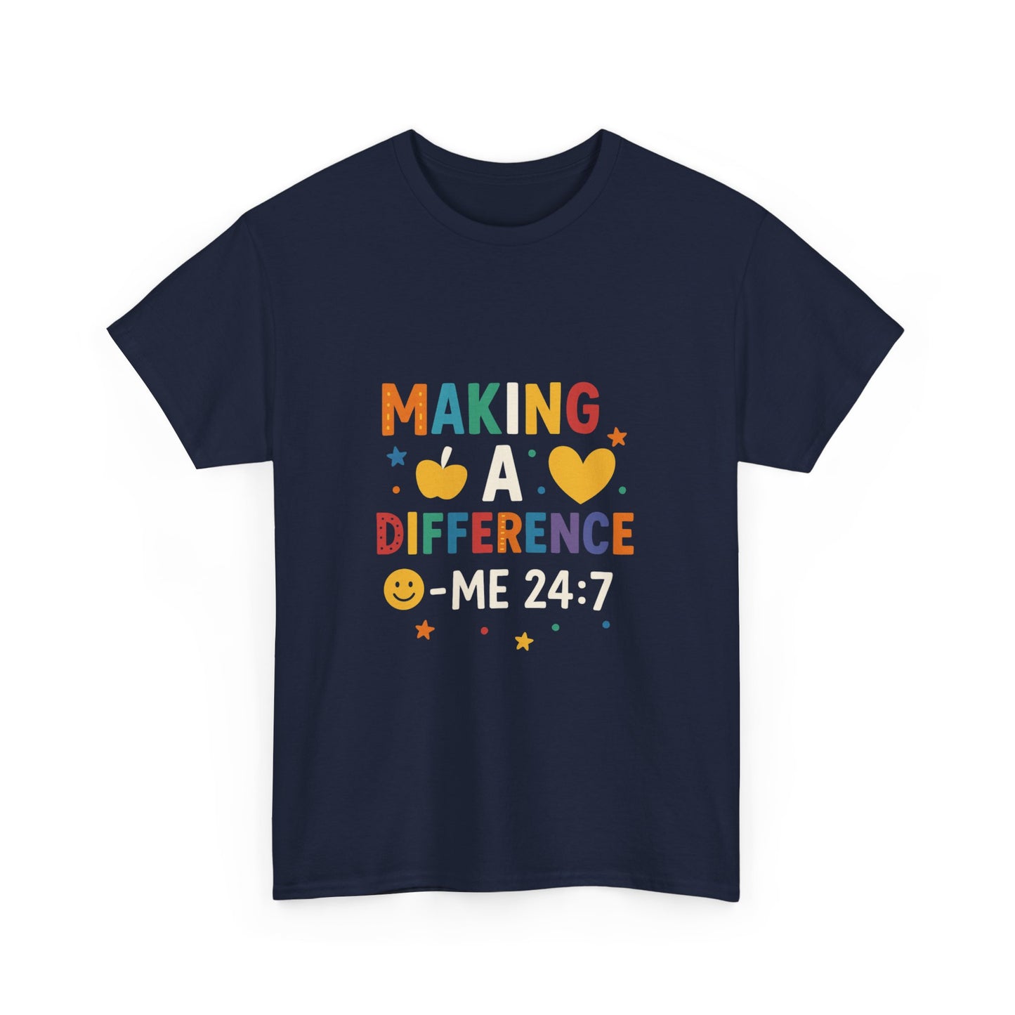 Making a Difference Tee | Inspirational Cotton T-Shirt, Gift for Teens, Unisex Graphic Tee, Christian Apparel, Meaningful Quote Shirt