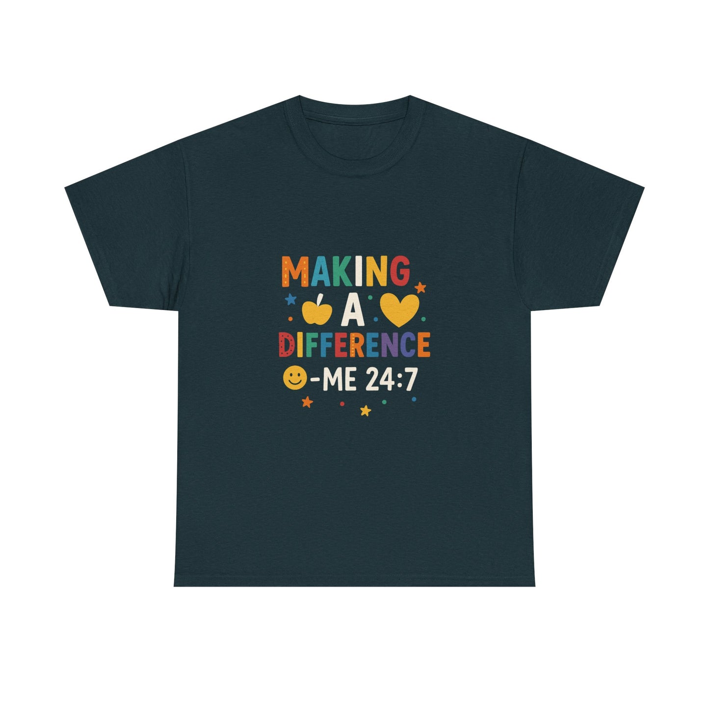 Making a Difference Tee | Inspirational Cotton T-Shirt, Gift for Teens, Unisex Graphic Tee, Christian Apparel, Meaningful Quote Shirt