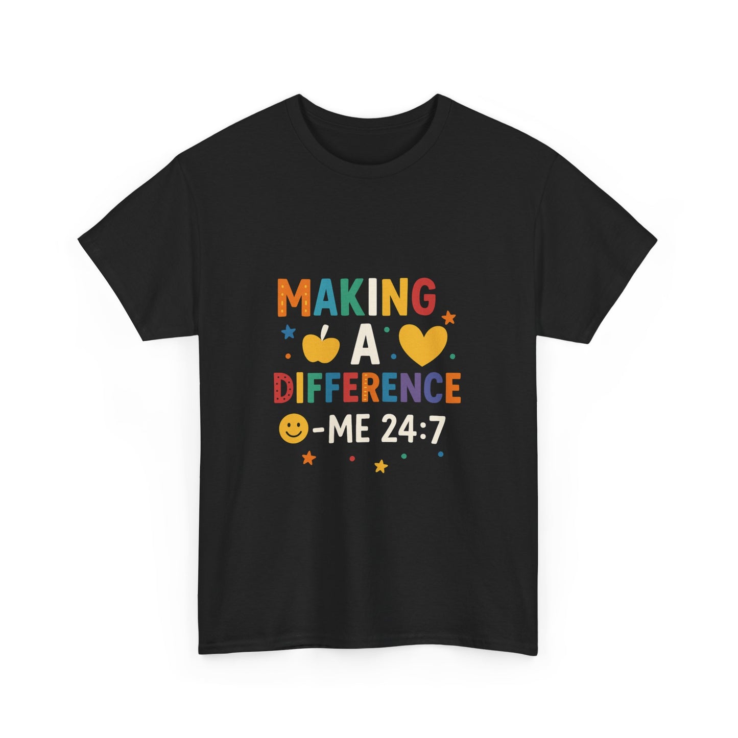 Making a Difference Tee | Inspirational Cotton T-Shirt, Gift for Teens, Unisex Graphic Tee, Christian Apparel, Meaningful Quote Shirt