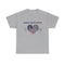 Heart of America Unisex Heavy Cotton Tee, Patriotic Tee, Gift for Veterans, July 4th Celebration, Casual Wear, Independence Day Shirt