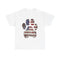 Patriotic Dog Paw Tee - Unisex T-Shirt, Animal Lover Gift, 4th of July Outfit, Dog Lover Apparel, American Flag Shirt