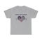 Heart of America Unisex Heavy Cotton Tee, Patriotic Tee, Gift for Veterans, July 4th Celebration, Casual Wear, Independence Day Shirt